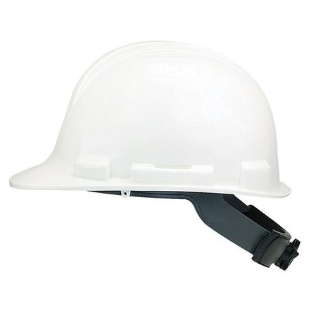 MSA SAFETY SAFETY WORKS SWX00346 Hard Hat, 4Point Textile Suspension, HDPE Shell, White, Class E SWX00346-01